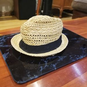 🆕️ 1 LEFT Lids Fedora Open Weave Straw hat